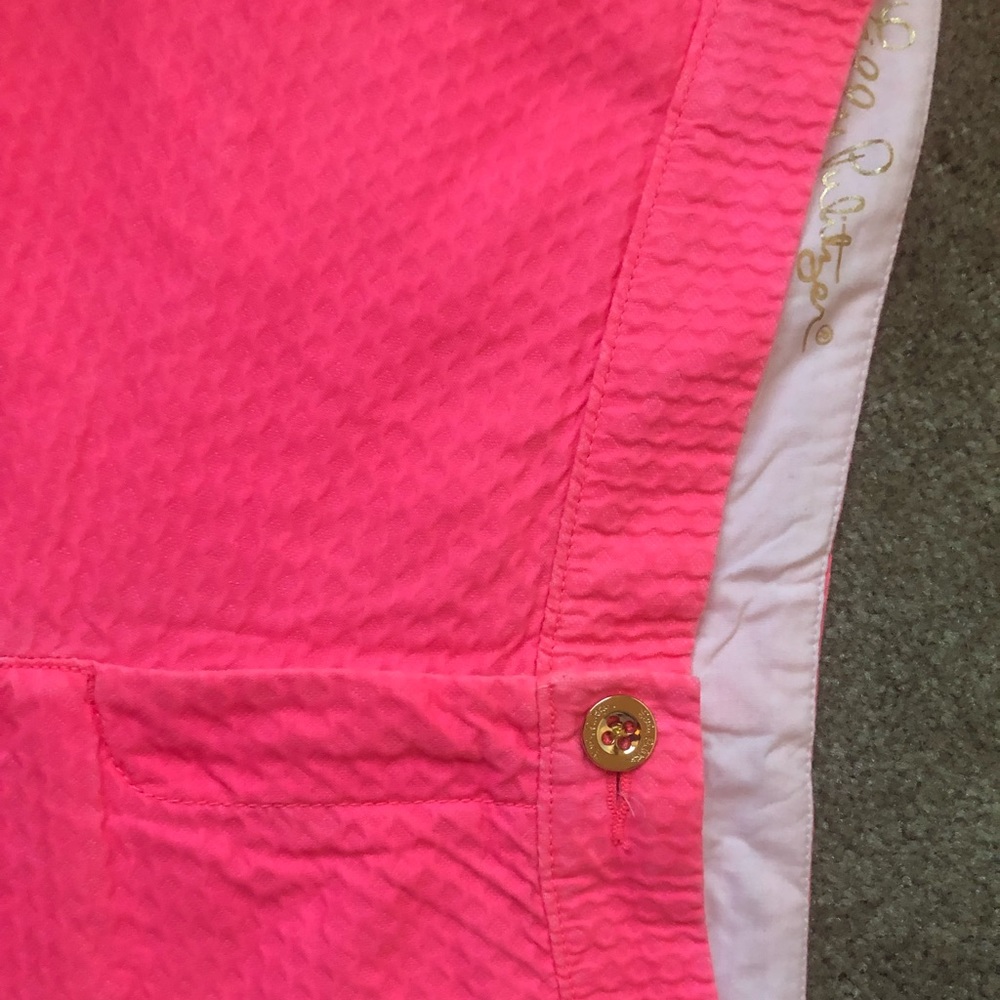 Lily Pulitzer pink butter cup shorts
